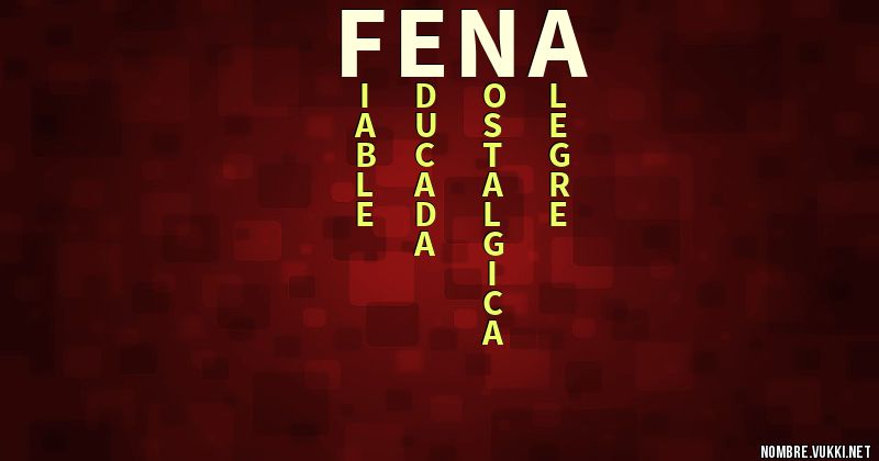 Acróstico fena