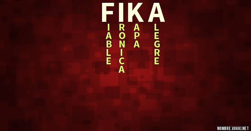 Acróstico fika