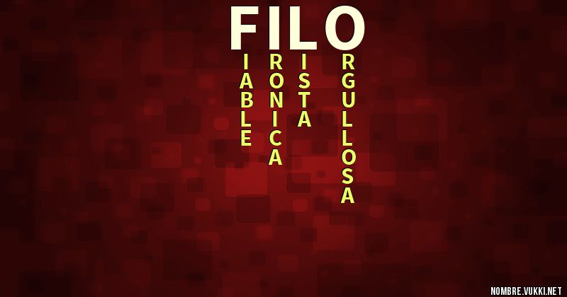 Acróstico filo