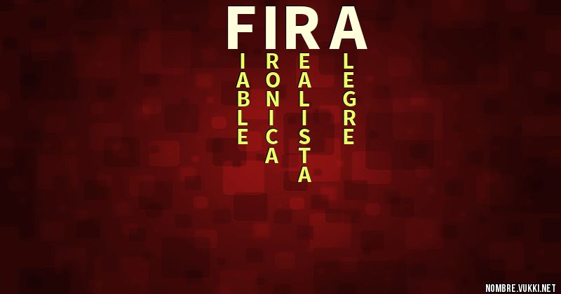 Acróstico fira