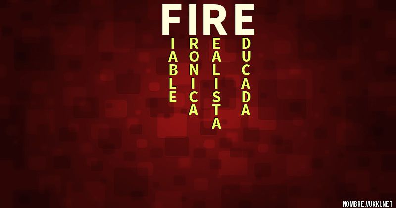 Acróstico fire