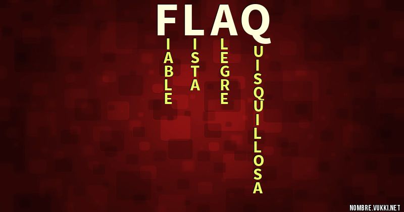 Acróstico flaq