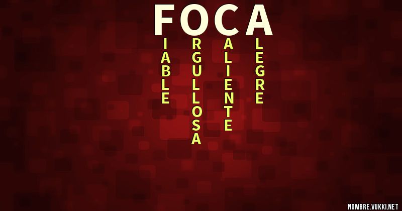 Acróstico foca