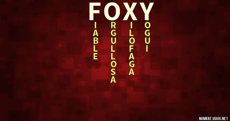 Acróstico foxy