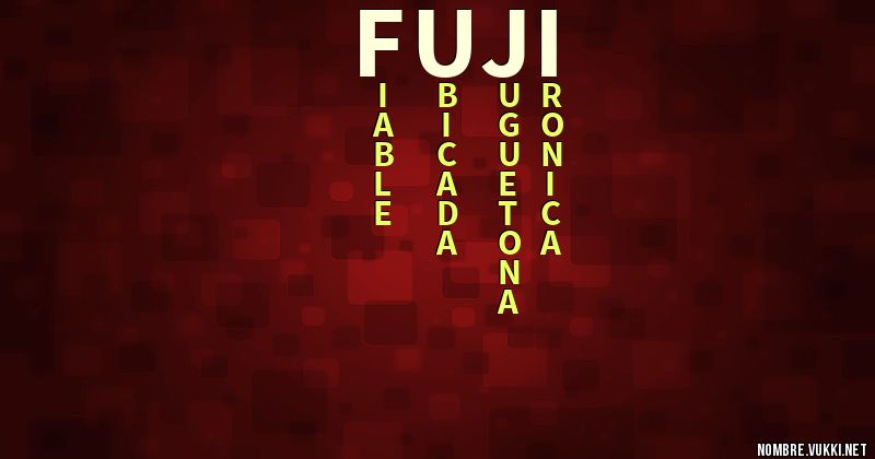 Acróstico fuji