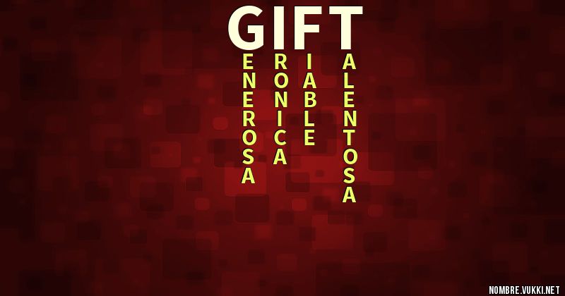 Acróstico gift