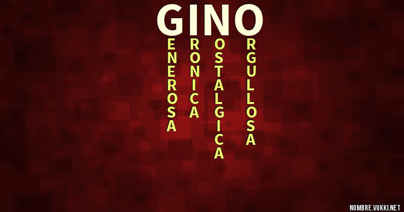 Acróstico gino
