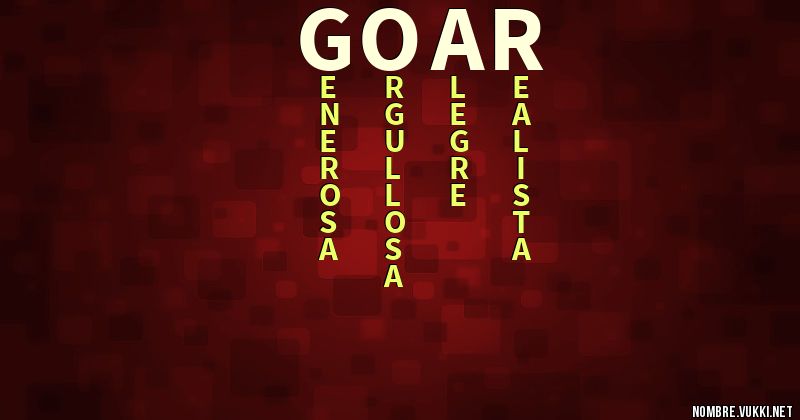 Acróstico goar