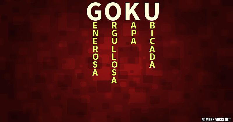 Qué significa goku