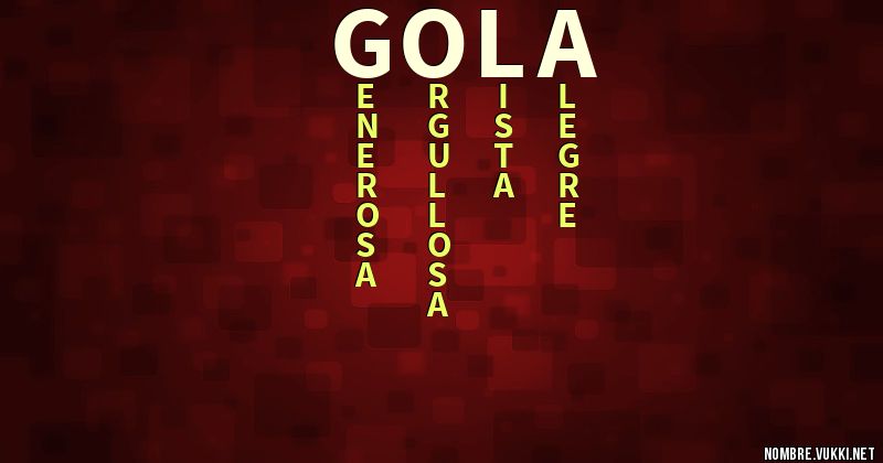 Acróstico gola