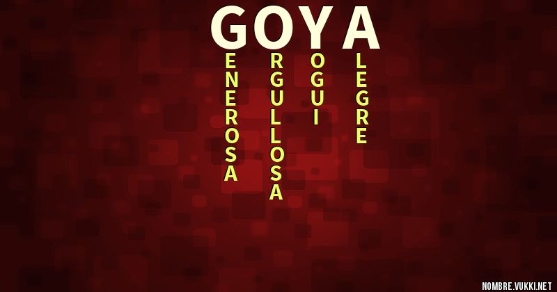 Acróstico goya