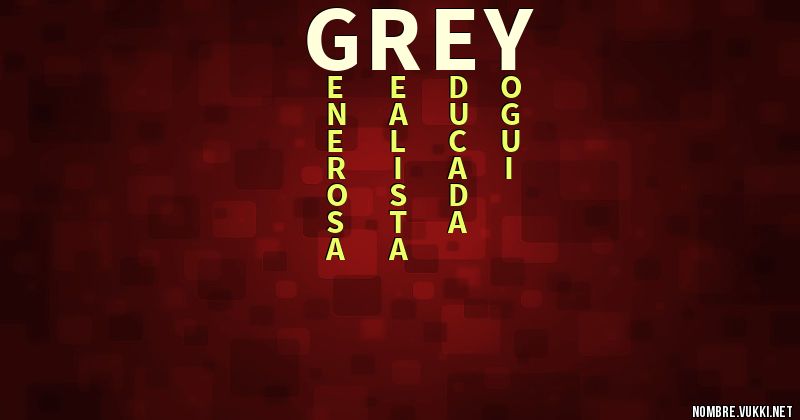 Acróstico grey