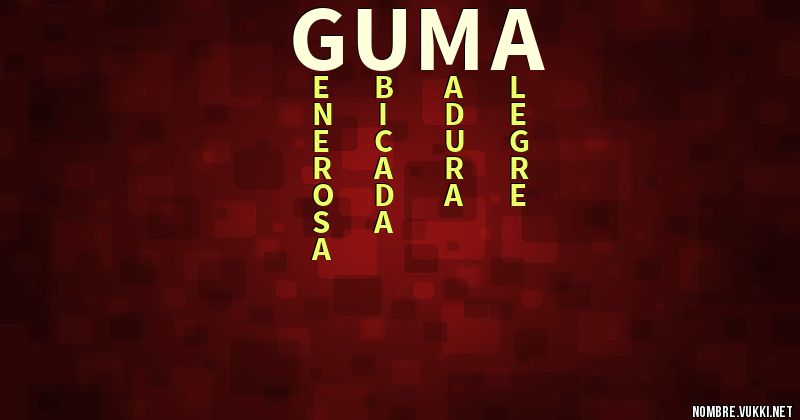 Acróstico guma