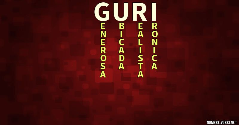 Acróstico guri