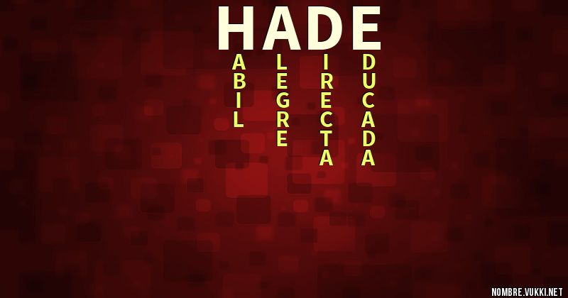 Acróstico hade