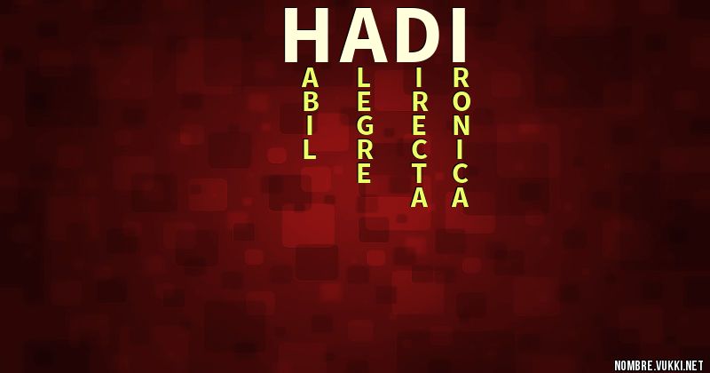 Acróstico hadi