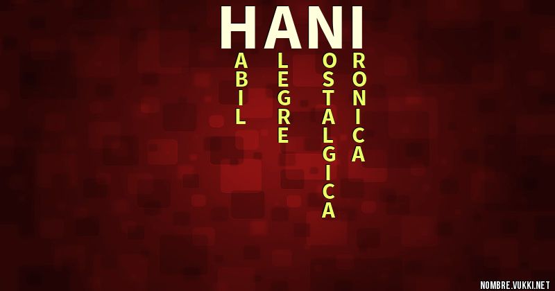 Acróstico hani