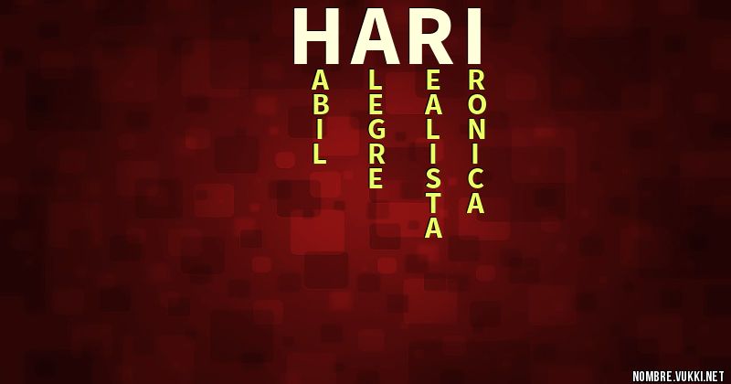 Acróstico hari