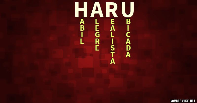 Acróstico haru