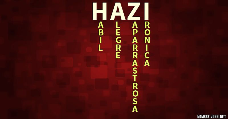 Acróstico hazi