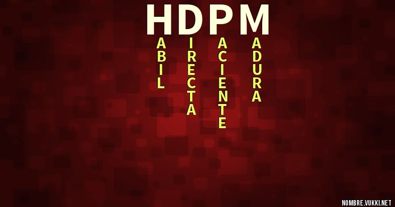 Acróstico hdpm