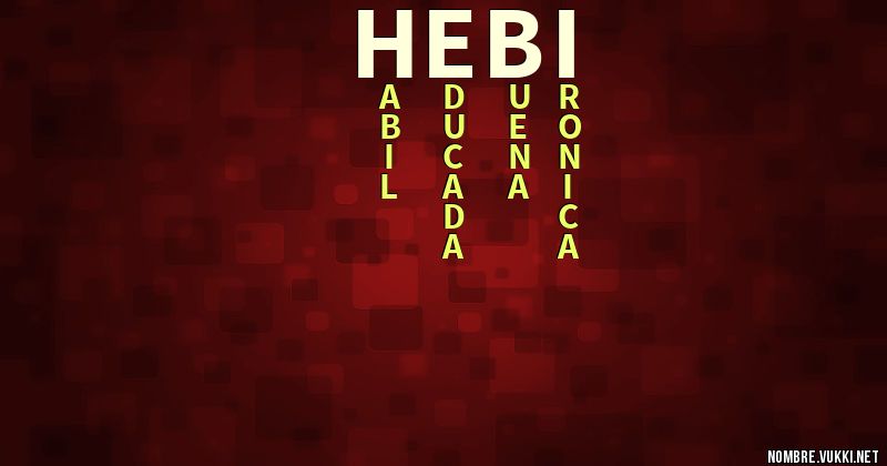 Acróstico hebi
