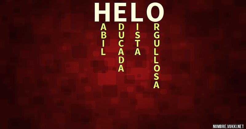 Acróstico helo