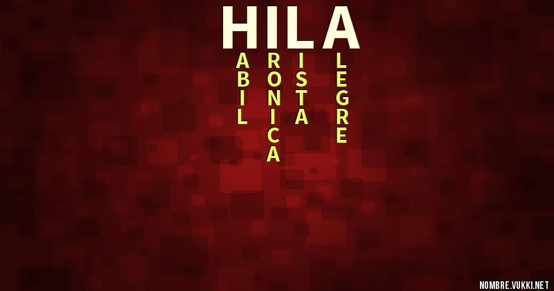 Acróstico hila