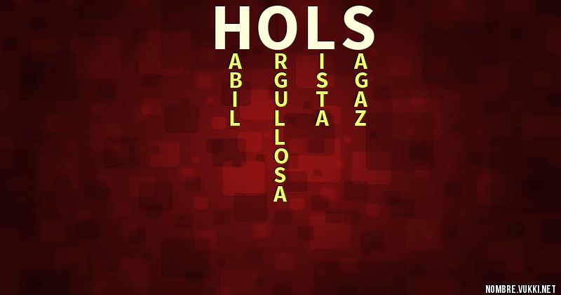 Acróstico hols