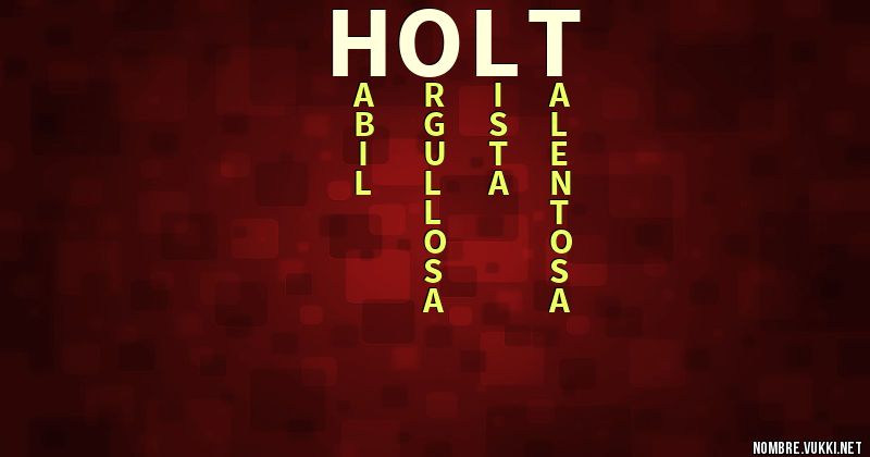 Acróstico holt