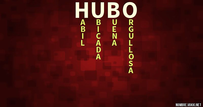 Acróstico hubo