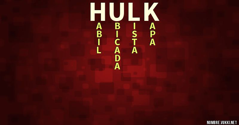 Acróstico hulk