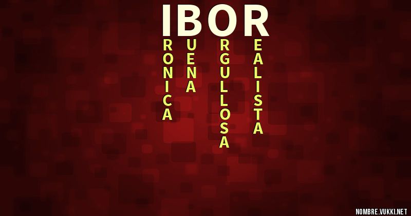 Acróstico ibor