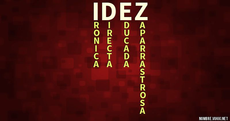Acróstico idez