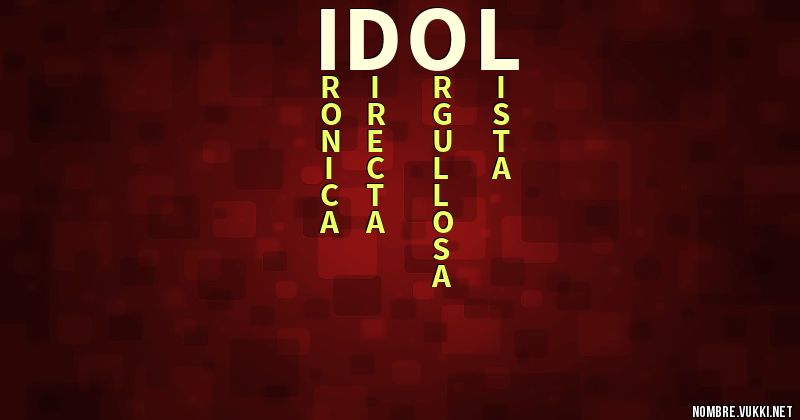 Acróstico idol