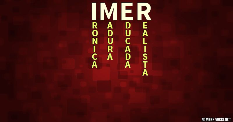 Acróstico imer