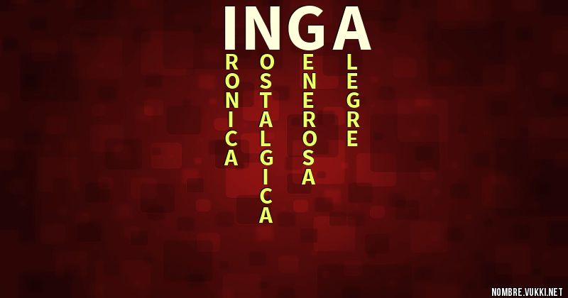 Acróstico inga