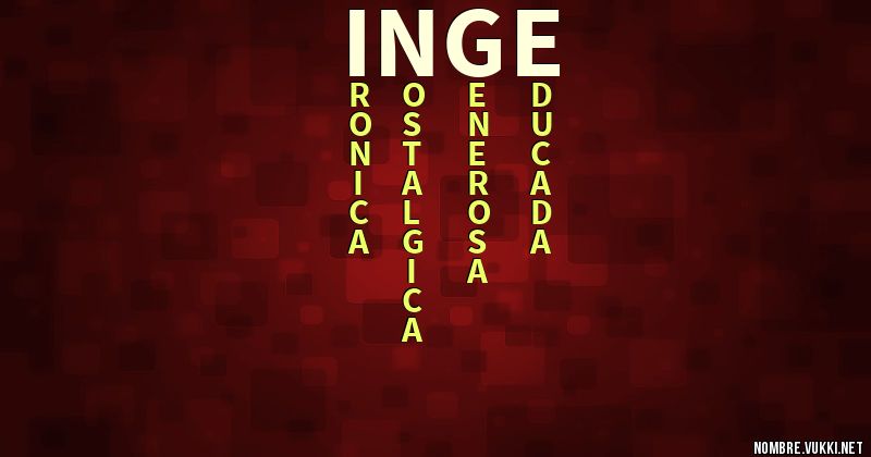 Acróstico inge