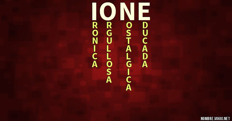 Acróstico ione