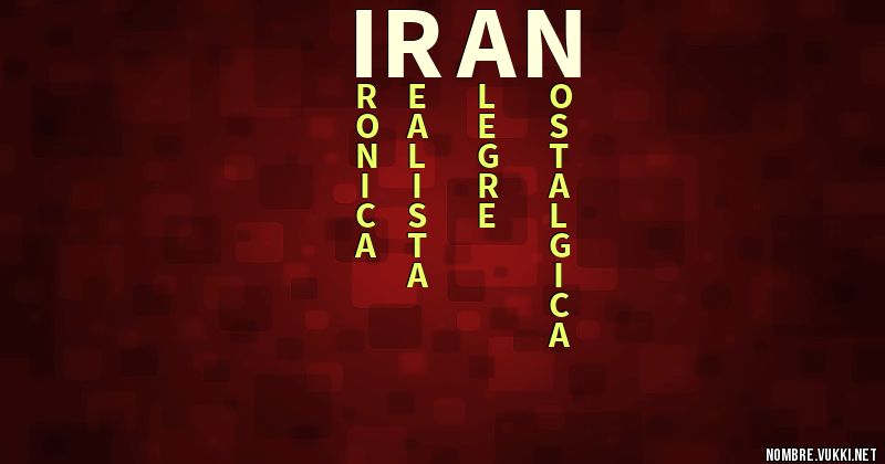 Acróstico irÁn