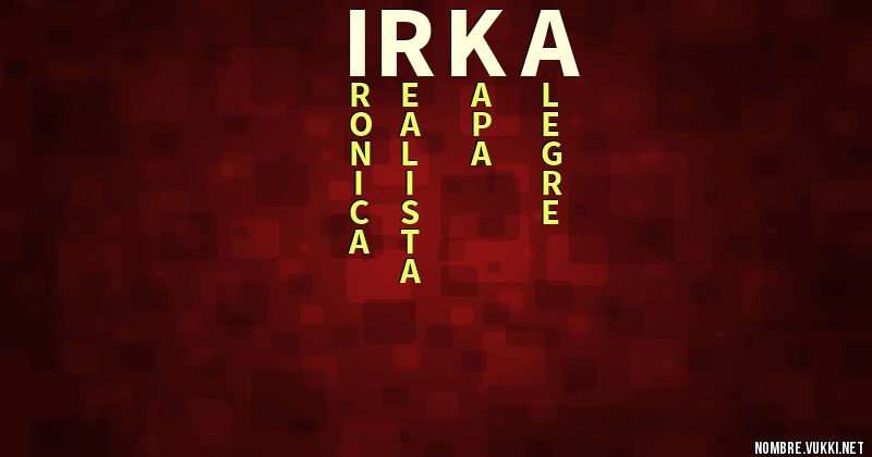 Acróstico irka