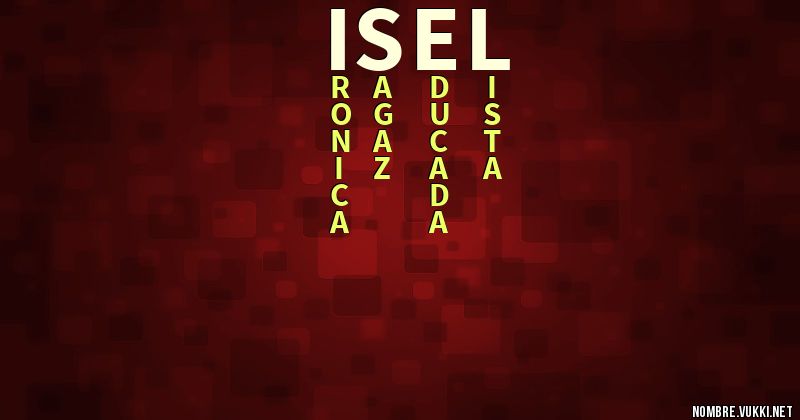 Acróstico isel