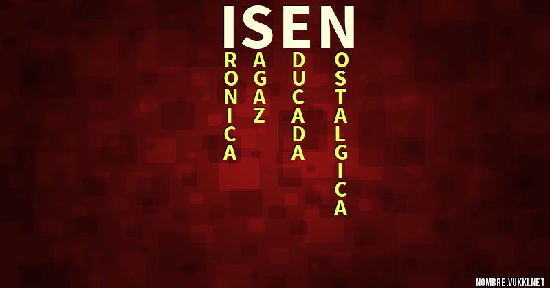 Acróstico isen