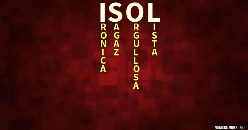 Acróstico isol