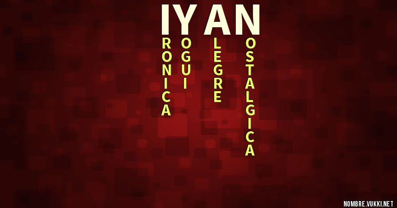 Acróstico iyan