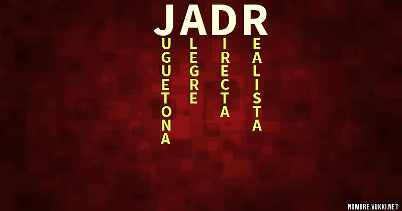 Acróstico jadr