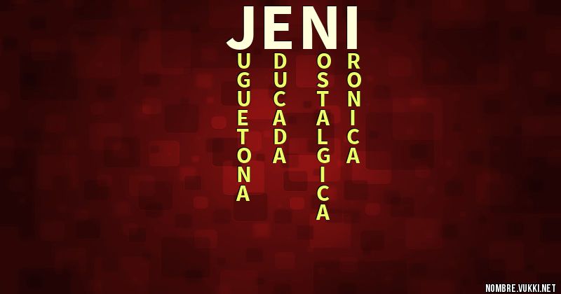 Acróstico jeni