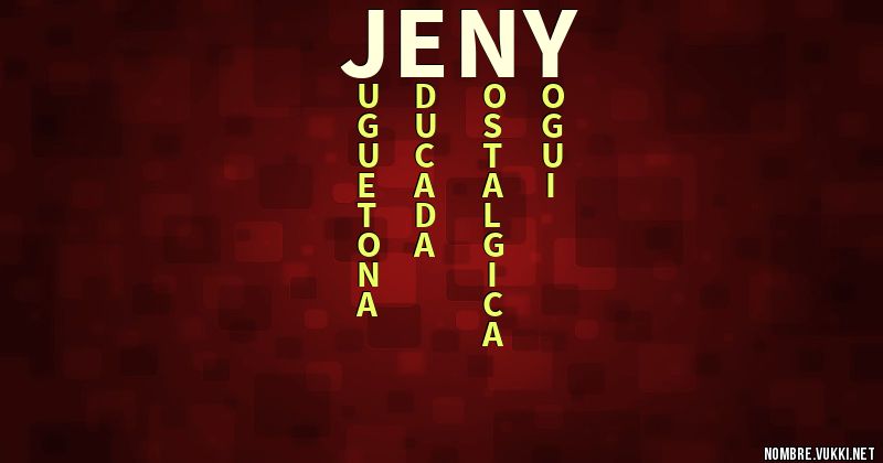 Acróstico jeny