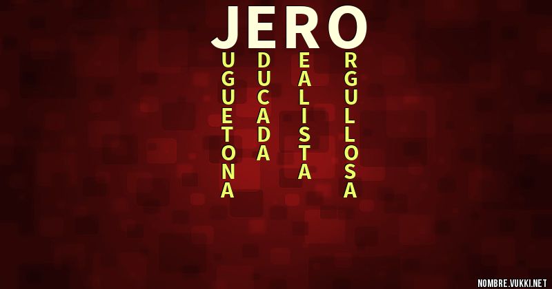 Acróstico jero