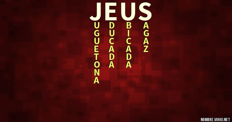 Acróstico jeus